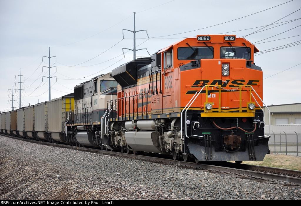 Tied down loaded coal train